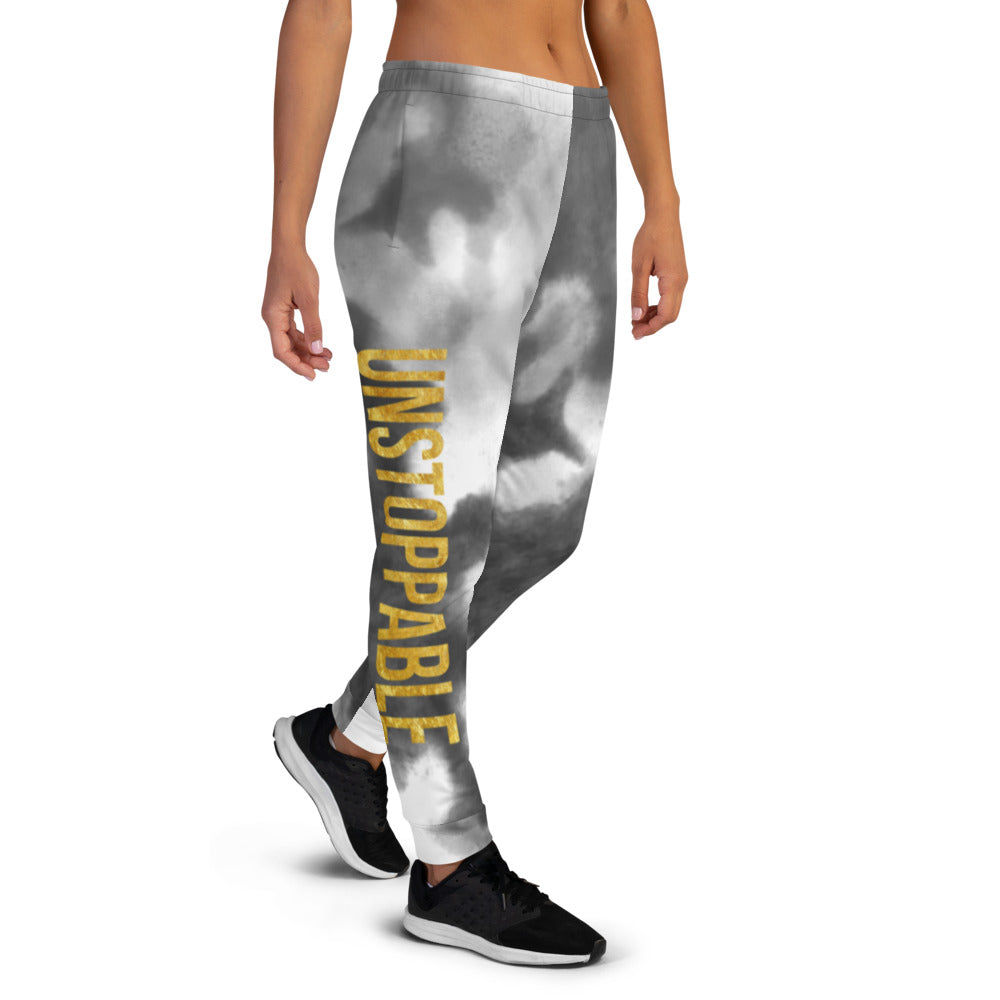 The Gold Collection Unstoppable Baddie Women's Tie dye Joggers