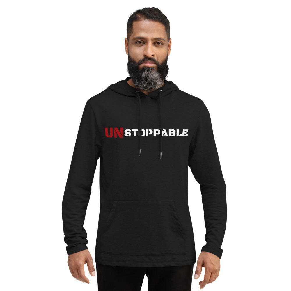 Unstoppable Unisex Lightweight Hoodie - Black