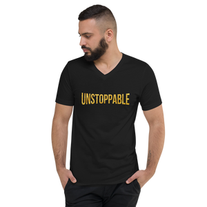 Unstoppable Unisex Short Sleeve V-Neck T-Shirt