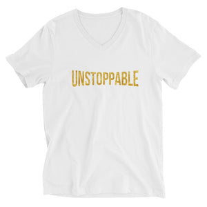 Unstoppable Unisex Short Sleeve V-Neck T-Shirt