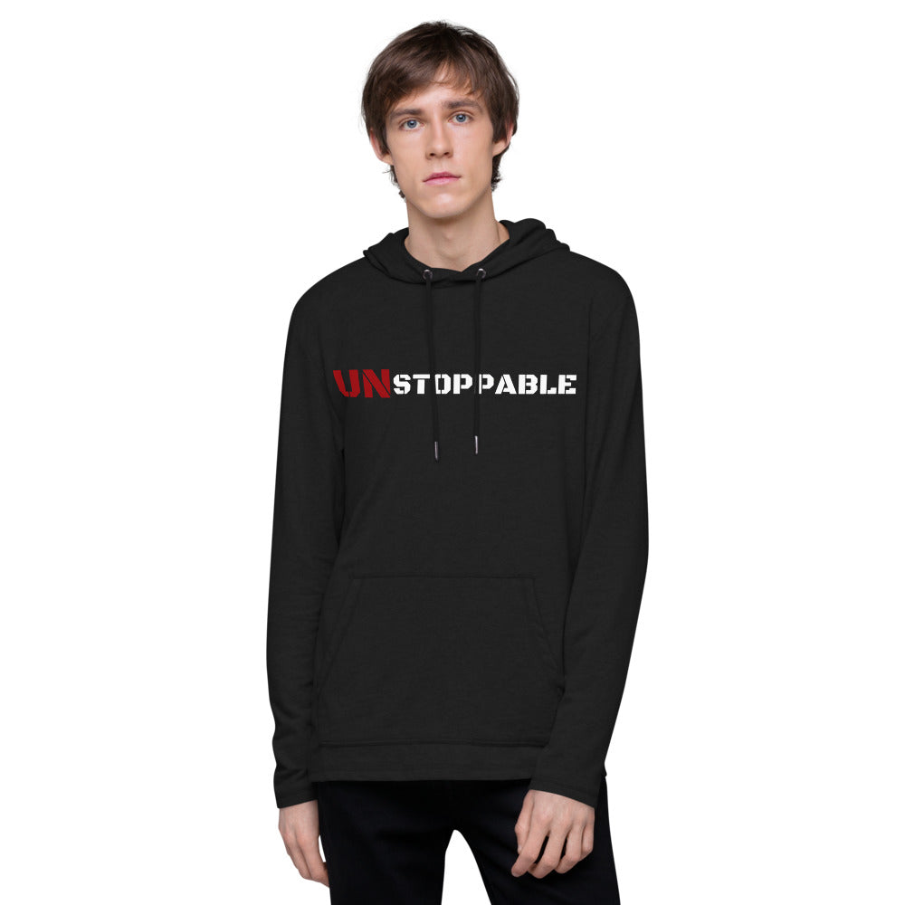 Unstoppable Unisex Lightweight Hoodie - Black