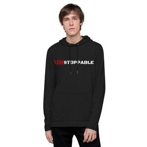 Unstoppable Unisex Lightweight Hoodie - Black