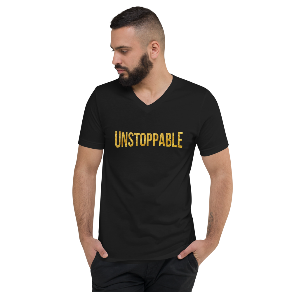 Unstoppable Unisex Short Sleeve V-Neck T-Shirt