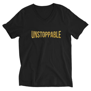 Unstoppable Unisex Short Sleeve V-Neck T-Shirt