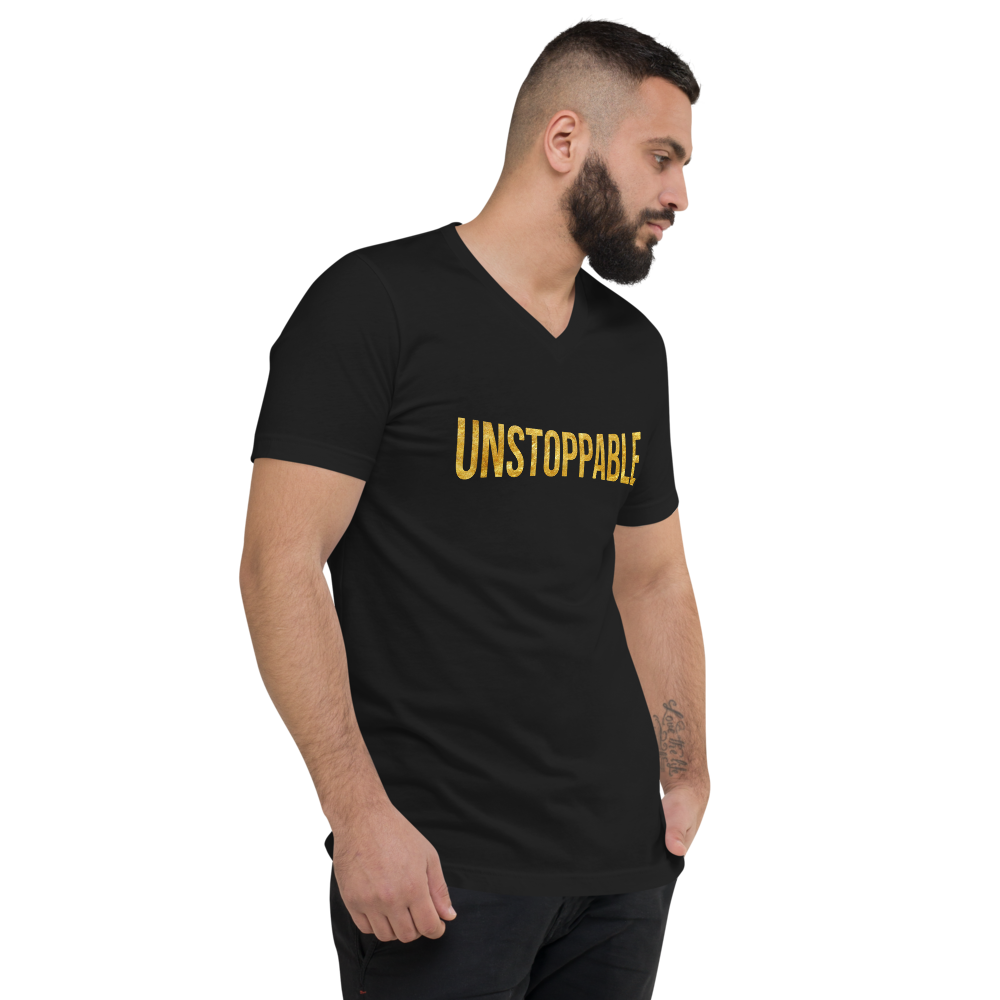 Unstoppable Unisex Short Sleeve V-Neck T-Shirt