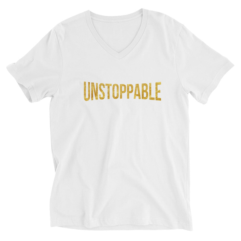 Unstoppable Unisex Short Sleeve V-Neck T-Shirt