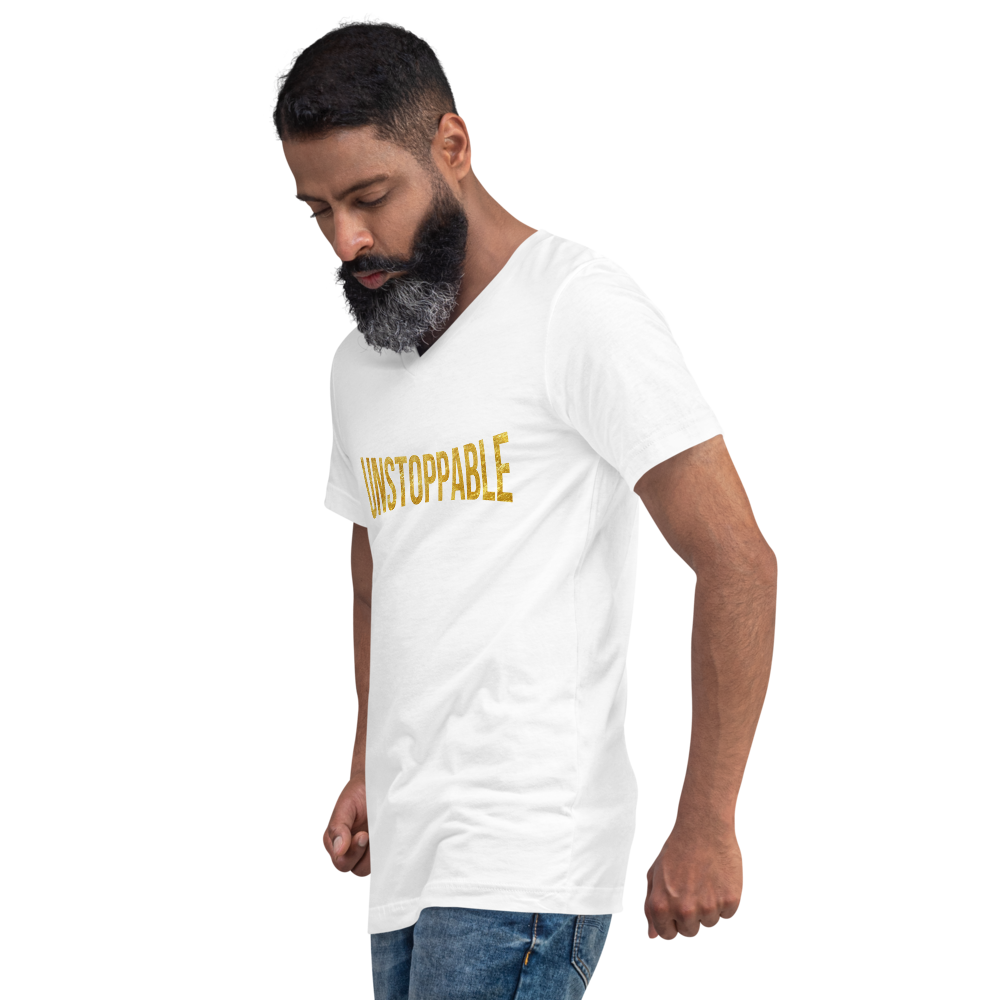 Unstoppable Unisex Short Sleeve V-Neck T-Shirt